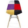 Sedia da Pranzo - Rivestimento Patchwork - Design Scandinavo e Gambe in Legno - Skögur image 7