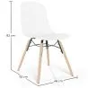 Sedia da pranzo con gambe in legno naturale – Stile moderno e funzionalità -Broly image 7