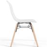 Sedia da pranzo con gambe in legno naturale – Stile moderno e funzionalità -Broly image 7