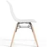 Sedia da pranzo con gambe in legno naturale – Stile moderno e funzionalità -Broly image 7
