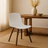 Sedia da pranzo con gambe in legno scuro – Stile moderno e funzionalità - Broly image 7