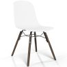 Sedia da pranzo con gambe in legno scuro – Stile moderno e funzionalità - Broly image 7