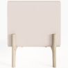 Comodino scandi moderno rivestito in ecopelle con 2 cassetti e gambe in legno naturale - Bennis image 7