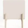 Comodino scandi moderno rivestito in ecopelle con 2 cassetti e gambe in legno naturale - Bennis image 7