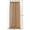 Tenda Ombra Tenda da Sole Fibra di Cocco 2.1x1.5M – 100% Vela Ombreggiante Naturale image 7