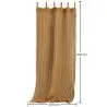 Tenda Ombra Tenda da Sole Fibra di Cocco 2.1x2.0M – 100% Vela Ombreggiante Naturale image 7
