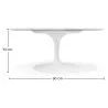 Tavolo da pranzo rotondo in marmo - 90cm - Tuli image 7