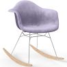 Sedia a dondolo moderna in tessuto imbottito – Stile nordico - Nordika image 7