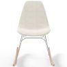 Sedia a dondolo Minimalista Bouclé – Stile Nordic con Base in Legno e Acciaio - Skögur image 7