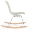 Sedia a dondolo Minimalista Bouclé – Stile Nordic con Base in Legno e Acciaio - Skögur image 7