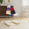 Sedia a dondolo moderna Patchwork – Stile nordico con gambe in legno e acciaio - Skögur image 7