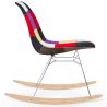 Sedia a dondolo moderna Patchwork – Stile nordico con gambe in legno e acciaio - Skögur image 7