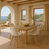Sedia da pranzo scandinava imbottita in bouclé – Da pranzo o scrivania - Skögur image 7