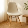 Sedia da pranzo scandinava imbottita in bouclé – Da pranzo o scrivania - Skögur image 7