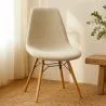 Sedia da pranzo scandinava imbottita in bouclé – Da pranzo o scrivania - Skögur image 7