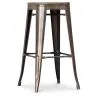 Sgabello da bar Design Industriale - Legno & Acciaio - 76cm - Stylix image 7