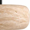 Lampada a sospensione da soffitto – legno e travertino – Marguerite image 7