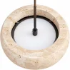 Lampada a sospensione da soffitto – legno e travertino – Marguerite image 7
