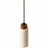 Lampadario a soffitto in legno e travertino - Élodie image 7
