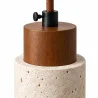 Lampadario a soffitto in legno e travertino - Élodie image 7