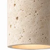 Lampadario a soffitto in legno e travertino - Élodie image 7