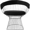 Sedia da pranzo con braccioli - Similpelle e metallo - Barrel image 7