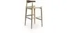 Sgabello da bar di design Boho Bali - Legno - 75cm - Elb image 7