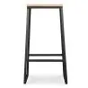 Sgabello da bar di design industriale - Legno e metallo - 76cm - Big Boy image 7