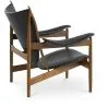 Poltrona di Design con Braccioli - Legno e Pelle - Captain image 7