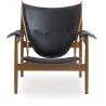 Poltrona di Design con Braccioli - Legno e Pelle - Captain image 7
