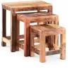 Set di 3 tavolini laterali impilabili - Legno - Seaside image 7
