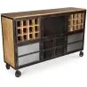 Cantinetta per vino con ruote - Design industriale - Avara image 7