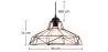 Lampada a sospensione design industriale - Lampada a sospensione retrò - Nova image 7
