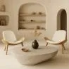 Poltrona - Poltrona scandinava - Rivestimento in ecopelle - Lucy image 7