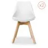 Lotto di 2 Sedie Denisse design scandinavo image 7