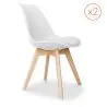 Lotto di 2 Sedie Denisse design scandinavo image 7