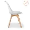 Lotto di 2 Sedie Denisse design scandinavo image 7