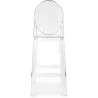 Sgabello da bar con schienale - Design trasparente - 65cm - Victoria Queen image 7