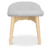 Poggiapiedi rivestito in lino - Design scandinavo - Legno - Kontor image 7