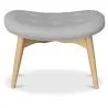 Poggiapiedi rivestito in lino - Design scandinavo - Legno - Kontor image 7