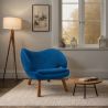 Poltrona Rivestita in Tessuto - Design Scandinavo - Pelitano image 7