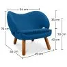 Poltrona Rivestita in Tessuto - Design Scandinavo - Pelitano image 7