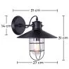Lampada da Parete Nera Vintage - Garn image 7