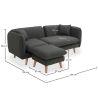 Chaise Longue in Lino - Stile Scandinavo - Vriga image 7