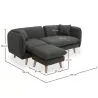 Chaise Longue in Lino - Stile Scandinavo - Vriga image 7