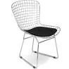 Sedia da pranzo in acciaio - Design a griglia - Lived image 7