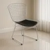 Sedia da pranzo in acciaio - Design a griglia - Lived image 7