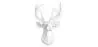  Decorazione da Parete - Testa di Cervo Bianco - Uka image 7