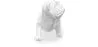 Scultura decorativa di design Bulldog - Resina image 7