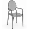 Sedia da pranzo trasparente - Design con braccioli - Louis XIV image 9